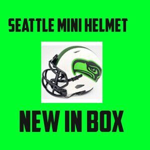 Seattle Seahawks Lunar Eclipse White Speed Mini Helmet